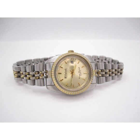 Women Dufonte Lucien Piccard Quartz Analog 2mm Round Watch (H660) "New Battery" - Picture 6 of 9